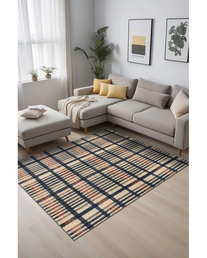 Camen Kadife Yıkanabilir Kaymaz Pamuk Tabanlı Antibakteriyel Salon Halısı