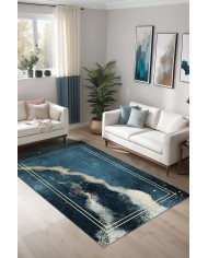 Derpa Kadife Yıkanabilir Kaymaz Pamuk Tabanlı Antibakteriyel Salon Halısı