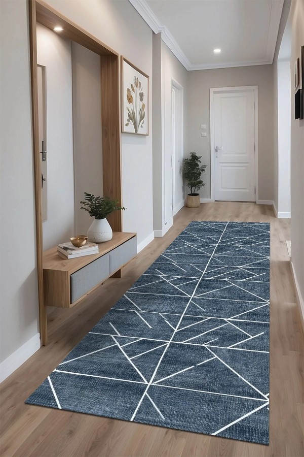 Nara Kadife Antibakteriyel Yıkanabilir Kaymaz Pamuk Tabanlı Yolluk