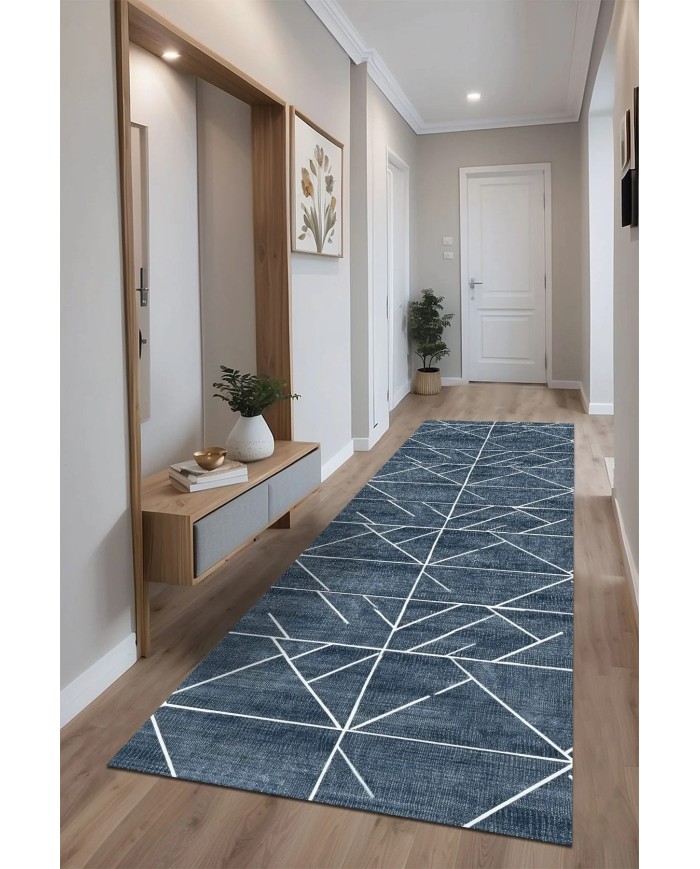 Nara Kadife Antibakteriyel Yıkanabilir Kaymaz Pamuk Tabanlı Yolluk