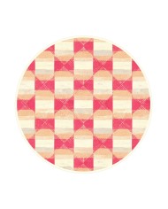 Fatan Kadife Yıkanabilir Kaymaz Pamuk Tabanlı Antibakteriyel Yuvarlak Halı