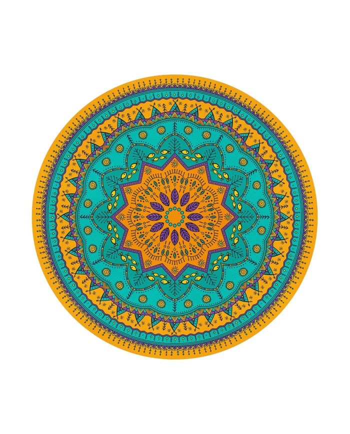 Nares Kadife Yıkanabilir Kaymaz Pamuk Tabanlı Antibakteriyel Yuvarlak Halı