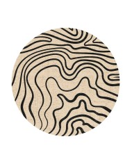 Hensa Kadife Yıkanabilir Kaymaz Pamuk Tabanlı Antibakteriyel Yuvarlak Halı