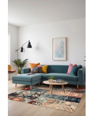 Saude Şönil Doğal Pamuk Tabanlı Salon Halısı Kaymaz Antibakteriyel Yıkanabilir Çevre, Hayvan Dostu