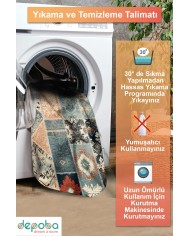 Saude Şönil Doğal Pamuk Tabanlı Salon Halısı Kaymaz Antibakteriyel Yıkanabilir Çevre, Hayvan Dostu