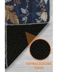 Rehan Vintage Şönil Doğal Pamuk Tabanlı Salon Halısı Kaymaz Antibakteriyel Yıkanabilir Çevre Dostu