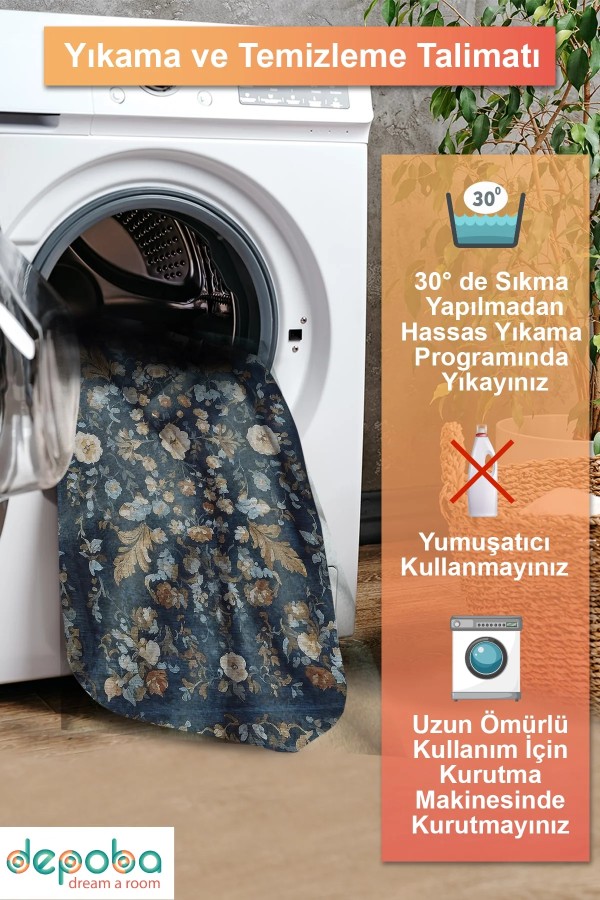 Rehan Vintage Şönil Doğal Pamuk Tabanlı Salon Halısı Kaymaz Antibakteriyel Yıkanabilir Çevre Dostu Rehan Vintage Şönil Doğal Pamuk Tabanlı Salon Halısı Kaymaz Antibakteriyel Yıkanabilir Çevre Dostu