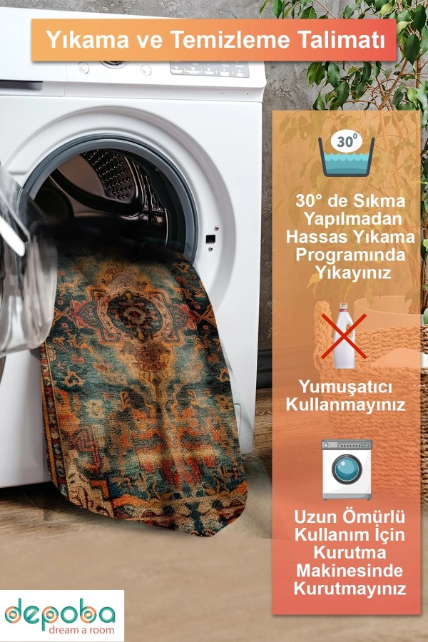 Parem Vintage Şönil Doğal Pamuk Tabanlı Salon Halısı Kaymaz Antibakteriyel Yıkanabilir Çevre Dostu Parem Vintage Şönil Doğal Pamuk Tabanlı Salon Halısı Kaymaz Antibakteriyel Yıkanabilir Çevre Dostu