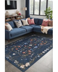 Mayer Vintage Şönil Doğal Pamuk Tabanlı Salon Halısı Kaymaz Antibakteriyel Yıkanabilir Çevre Dostu