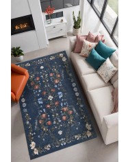 Mayer Vintage Şönil Doğal Pamuk Tabanlı Salon Halısı Kaymaz Antibakteriyel Yıkanabilir Çevre Dostu