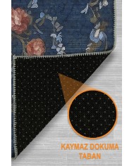 Mayer Vintage Şönil Doğal Pamuk Tabanlı Salon Halısı Kaymaz Antibakteriyel Yıkanabilir Çevre Dostu