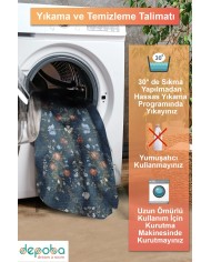 Mayer Vintage Şönil Doğal Pamuk Tabanlı Salon Halısı Kaymaz Antibakteriyel Yıkanabilir Çevre Dostu