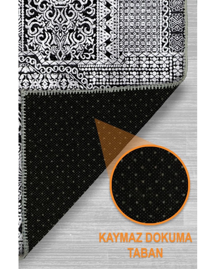 Konsa Vintage Şönil Doğal Pamuk Tabanlı Salon Halısı Kaymaz Antibakteriyel Yıkanabilir Çevre Dostu