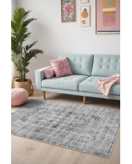 Denra Vintage Şönil Doğal Pamuk Tabanlı Salon Halısı Kaymaz Antibakteriyel Yıkanabilir Çevre Dostu