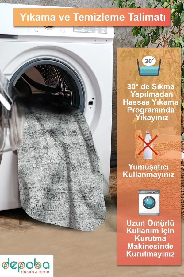 Denra Vintage Şönil Doğal Pamuk Tabanlı Salon Halısı Kaymaz Antibakteriyel Yıkanabilir Çevre Dostu Denra Vintage Şönil Doğal Pamuk Tabanlı Salon Halısı Kaymaz Antibakteriyel Yıkanabilir Çevre Dostu