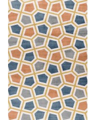 Arevs Modern Şönil Doğal Pamuk Tabanlı Salon Halısı Kaymaz Antibakteriyel Yıkanabilir Çevre Dostu