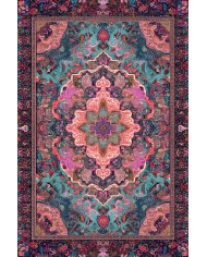 Empar Vintage Şönil Doğal Pamuk Tabanlı Salon Halısı Kaymaz Antibakteriyel Yıkanabilir Çevre Dostu