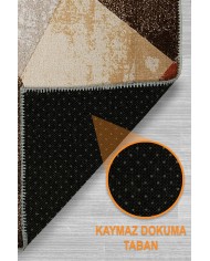 Penko Modern Şönil Doğal Pamuk Tabanlı Salon Halısı Kaymaz Antibakteriyel Yıkanabilir Çevre Dostu