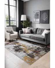 Sarenam Abstract Şönil Doğal Pamuk Tabanlı Salon Halısı Kaymaz Antibakteriyel Yıkanabilir Çevre Dostu