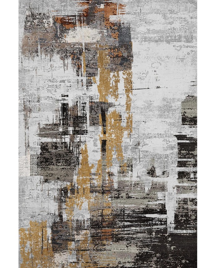 Sarenam Abstract Şönil Doğal Pamuk Tabanlı Salon Halısı Kaymaz Antibakteriyel Yıkanabilir Çevre Dostu