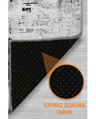 Sarenam Abstract Şönil Doğal Pamuk Tabanlı Salon Halısı Kaymaz Antibakteriyel Yıkanabilir Çevre Dostu