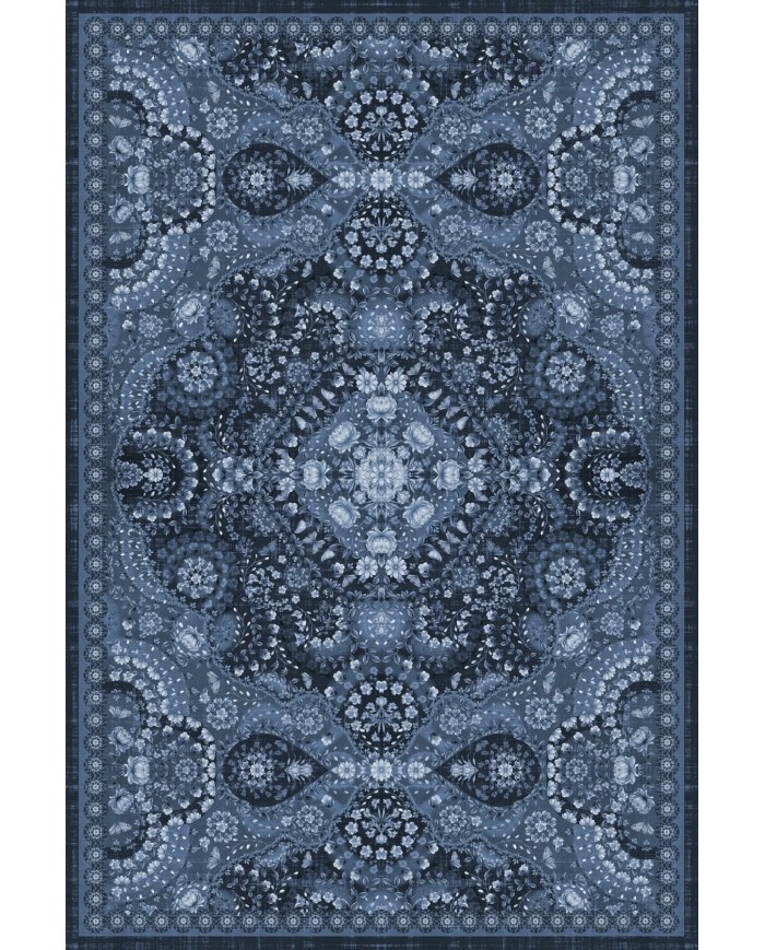 Solay Vintage Şönil Doğal Pamuk Tabanlı Salon Halısı Kaymaz Antibakteriyel Yıkanabilir Çevre Dostu