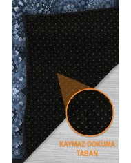 Solay Vintage Şönil Doğal Pamuk Tabanlı Salon Halısı Kaymaz Antibakteriyel Yıkanabilir Çevre Dostu