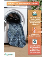 Solay Vintage Şönil Doğal Pamuk Tabanlı Salon Halısı Kaymaz Antibakteriyel Yıkanabilir Çevre Dostu