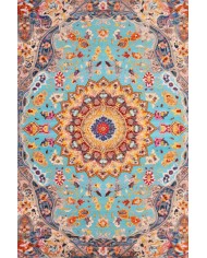 Ural Vintage Şönil Doğal Pamuk Tabanlı Salon Halısı Kaymaz Antibakteriyel Yıkanabilir Çevre Dostu