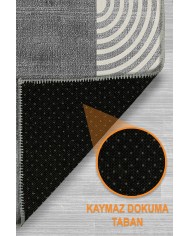 Veryan Modern Şönil Doğal Pamuk Tabanlı Salon Halısı Kaymaz Antibakteriyel Yıkanabilir Çevre Dostu