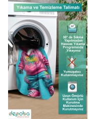 Velma Oyuncu Odası Halısı Kadife Kaymaz Pamuk Tabanlı Yıkanabilir Antibakteriyel Gamer