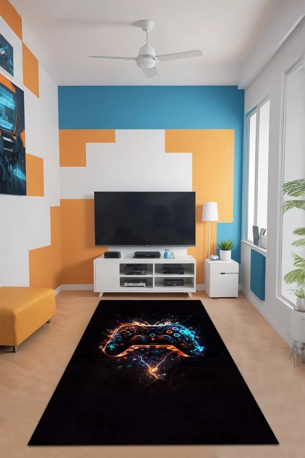 Patrick Oyuncu Odası Halısı Kadife Kaymaz Pamuk Tabanlı Yıkanabilir Antibakteriyel Gamer Patrick Oyuncu Odası Halısı Kadife Kaymaz Pamuk Tabanlı Yıkanabilir Antibakteriyel Gamer