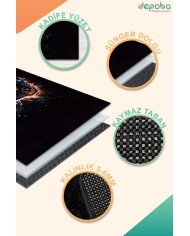 Patrick Oyuncu Odası Halısı Kadife Kaymaz Pamuk Tabanlı Yıkanabilir Antibakteriyel Gamer