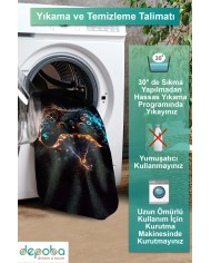 Patrick Oyuncu Odası Halısı Kadife Kaymaz Pamuk Tabanlı Yıkanabilir Antibakteriyel Gamer