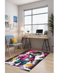 Bola Oyuncu Odası Halısı Kadife Kaymaz Pamuk Tabanlı Yıkanabilir Antibakteriyel Gamer