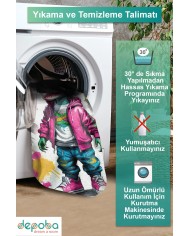 Bola Oyuncu Odası Halısı Kadife Kaymaz Pamuk Tabanlı Yıkanabilir Antibakteriyel Gamer