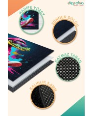 Merid Oyuncu Odası Halısı Kadife Kaymaz Pamuk Tabanlı Yıkanabilir Antibakteriyel Gamer