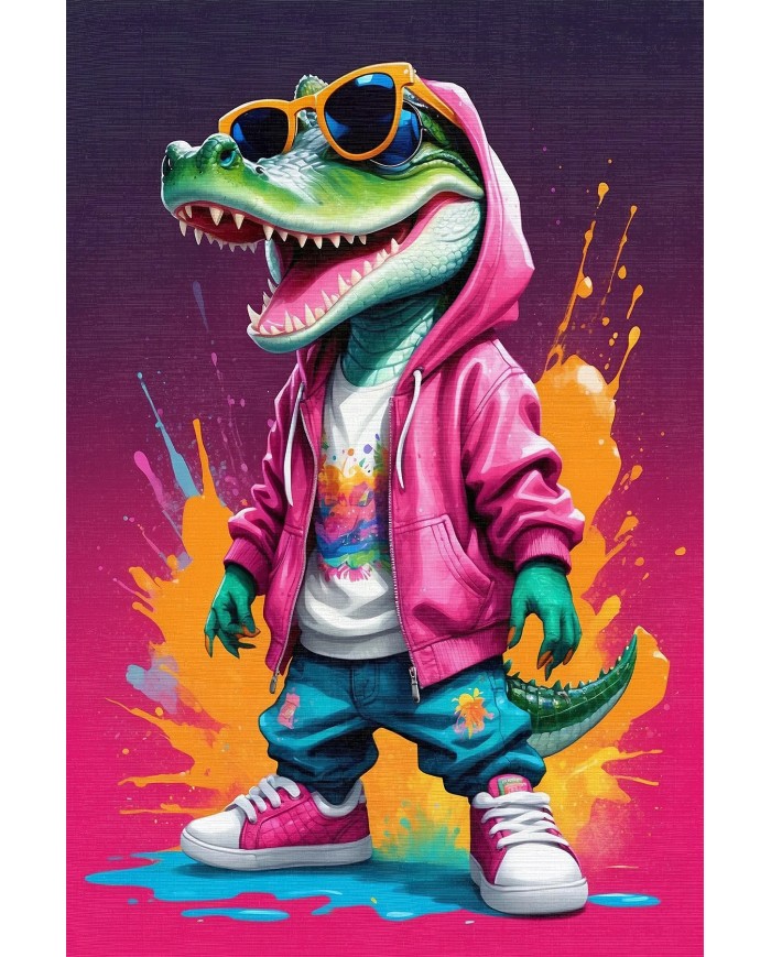 Croc Oyuncu Odası Halısı Şönil Kaymaz Pamuk Tabanlı Yıkanabilir Antibakteriyel Gamer, Gaming Halısı