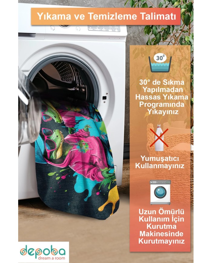 Cromse Oyuncu Odası Halısı Şönil Kaymaz Pamuk Tabanlı Yıkanabilir Antibakteriyel Gamer, Gaming Halısı