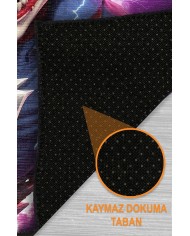 Dalton Oyuncu Odası Halısı Şönil Kaymaz Pamuk Tabanlı Yıkanabilir Antibakteriyel Gamer, Gaming Halısı