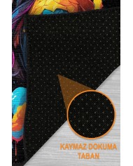 Denim Oyuncu Odası Halısı Şönil Kaymaz Pamuk Tabanlı Yıkanabilir Antibakteriyel Gamer, Gaming Halısı