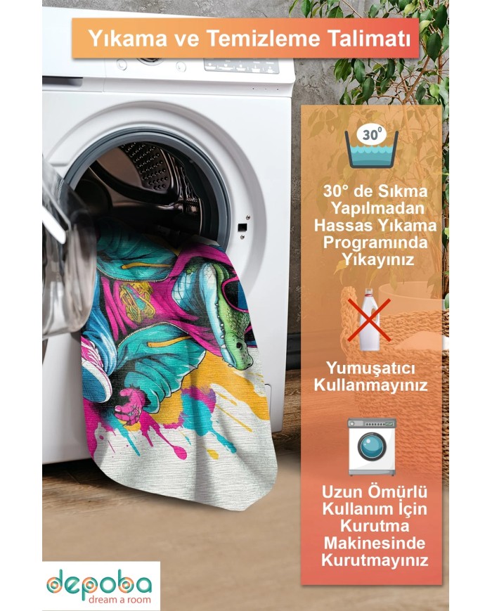 Gufi Oyuncu Odası Halısı Şönil Kaymaz Pamuk Tabanlı Yıkanabilir Antibakteriyel Gamer, Gaming Halısı