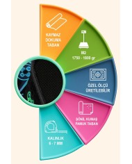 Space Oyuncu Odası Halısı Şönil Kaymaz Pamuk Tabanlı Yıkanabilir Antibakteriyel Gamer, Gaming Halısı