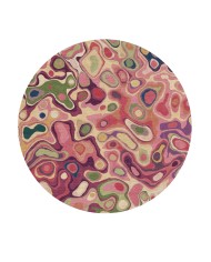 Agnes Şönil Yıkanabilir Kaymaz Pamuk Tabanlı Antibakteriyel Yuvarlak Halı