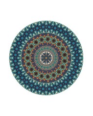 Hazel Şönil Yıkanabilir Kaymaz Pamuk Tabanlı Antibakteriyel Yuvarlak Halı