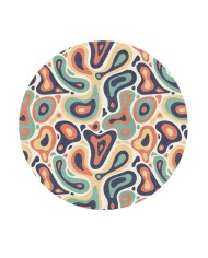 Laney Şönil Yıkanabilir Kaymaz Pamuk Tabanlı Antibakteriyel Yuvarlak Halı