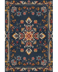 Andara Vintage Şönil Doğal Pamuk Tabanlı Salon Halısı Kaymaz Antibakteriyel Yıkanabilir Çevre Dostu