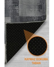 Benan Modern Şönil Doğal Pamuk Tabanlı Salon Halısı Kaymaz Antibakteriyel Yıkanabilir Çevre Dostu