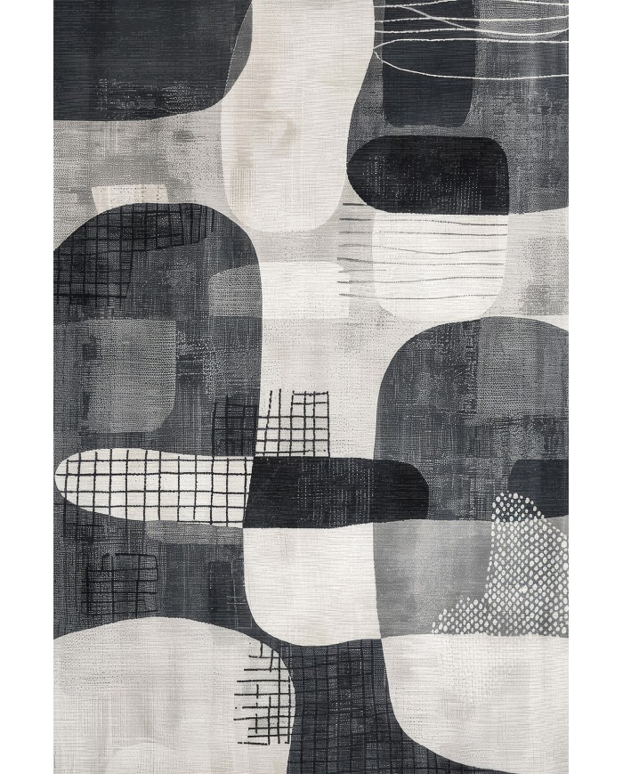 Benan Modern Şönil Doğal Pamuk Tabanlı Salon Halısı Kaymaz Antibakteriyel Yıkanabilir Çevre Dostu