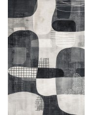 Benan Modern Şönil Doğal Pamuk Tabanlı Salon Halısı Kaymaz Antibakteriyel Yıkanabilir Çevre Dostu